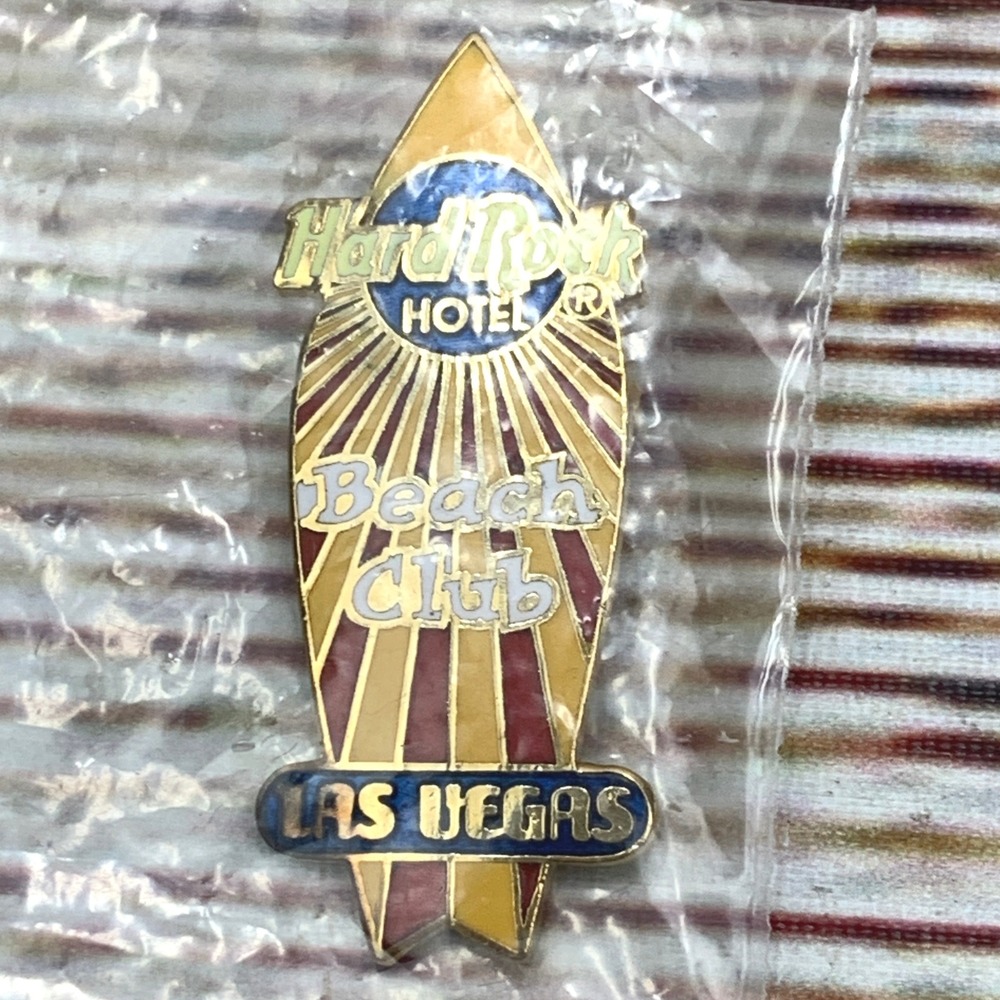 Hard Rock Hotel Las Vegas Beach Club Surfboard Pin Collectible Souvenir